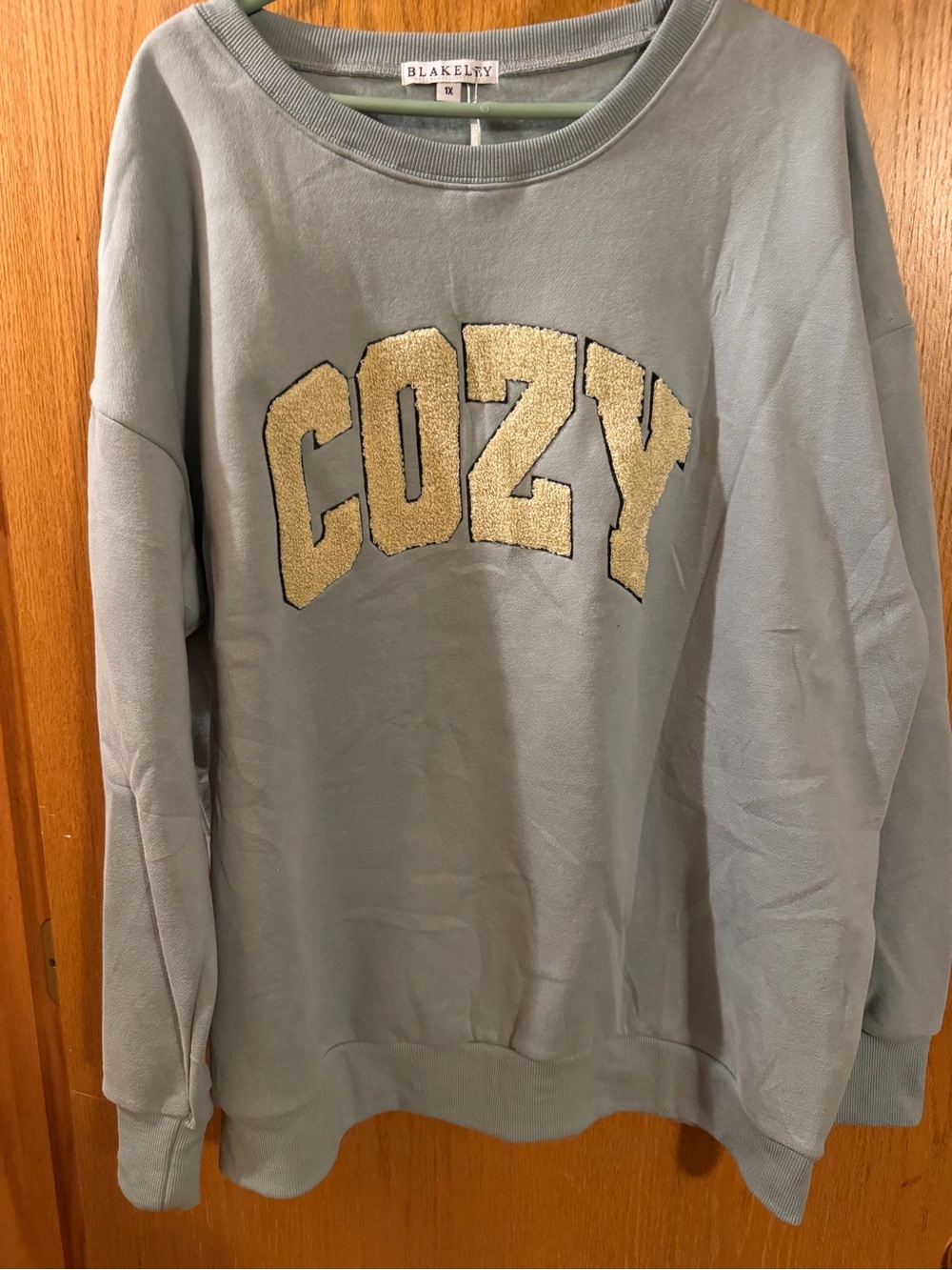 Blakely Light Blue 'Cozy' Crewneck Sweatshirt